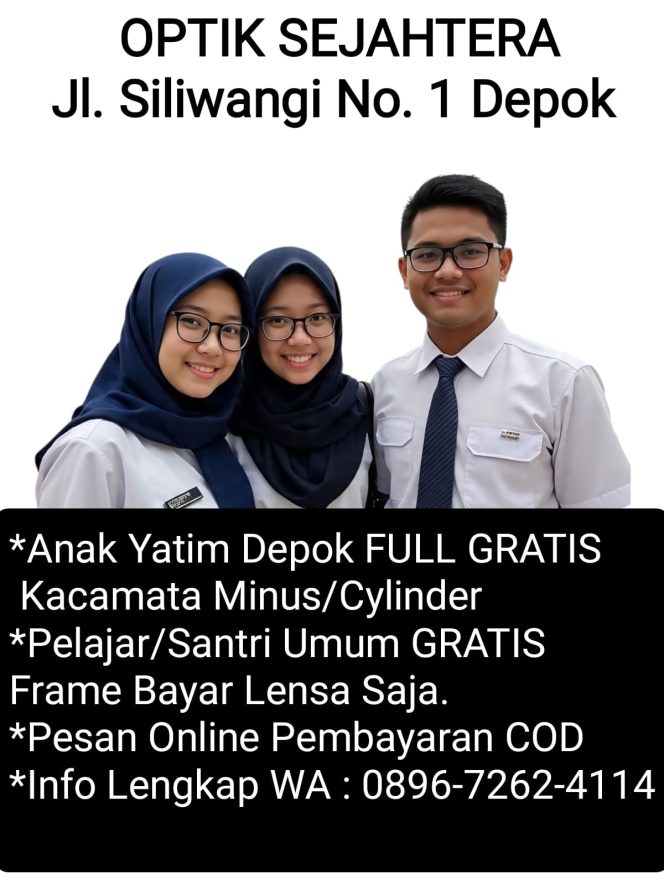 
					OPTIK SEJAHTERA Hadirkan Program Kacamata Gratis untuk Anak Yatim dan Pelajar di Depok