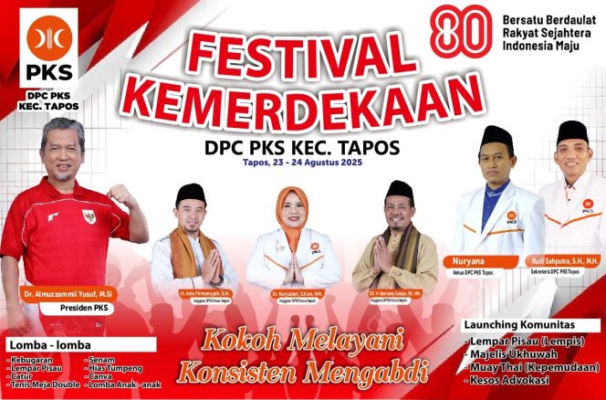
					DPC PKS TAPOS Gelar Festival Kemerdekaan, Kader Diundang Hadir