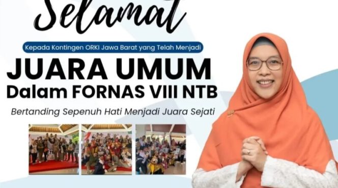 
					Fornas VIII NTB 2025: Jawa Barat Sabet 257 Medali, Iin Nur Fatinah Beri Apresiasi