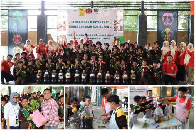 
					FEB UI melaksanakan pelatihan Edukasi Pro-Lingkungan: Pembuatan Eco Enzyme dari Limbah Bersama SDN Beji Timur 1 Depok