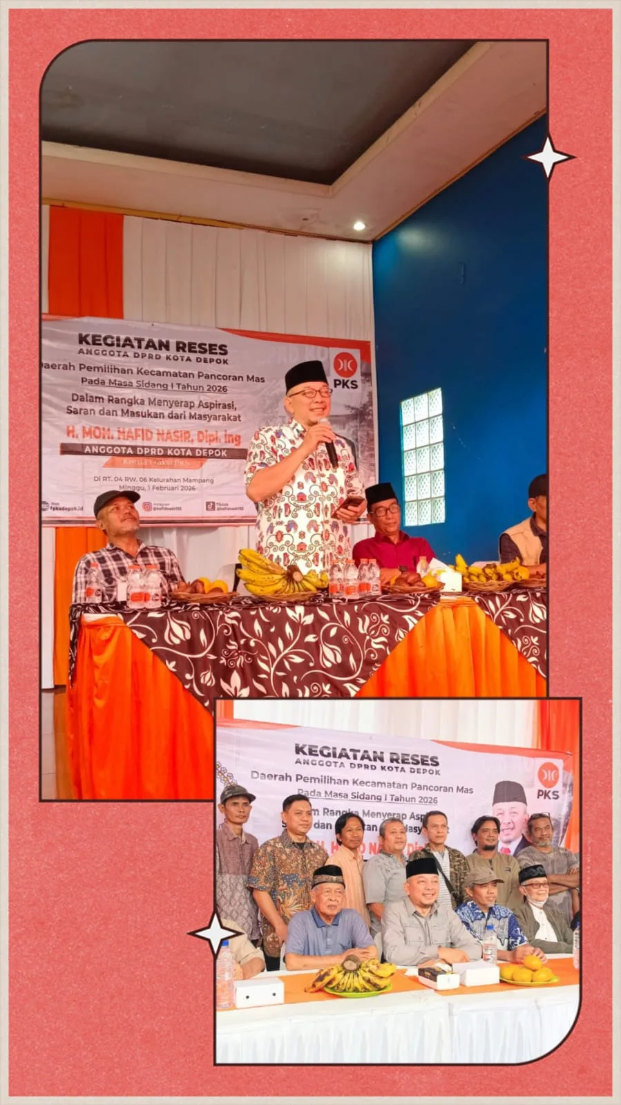 Reses di Dapil Pancoran Mas, Hafid Nasir Serap Aspirasi Warga Terkait Isu-Isu Publik Penting