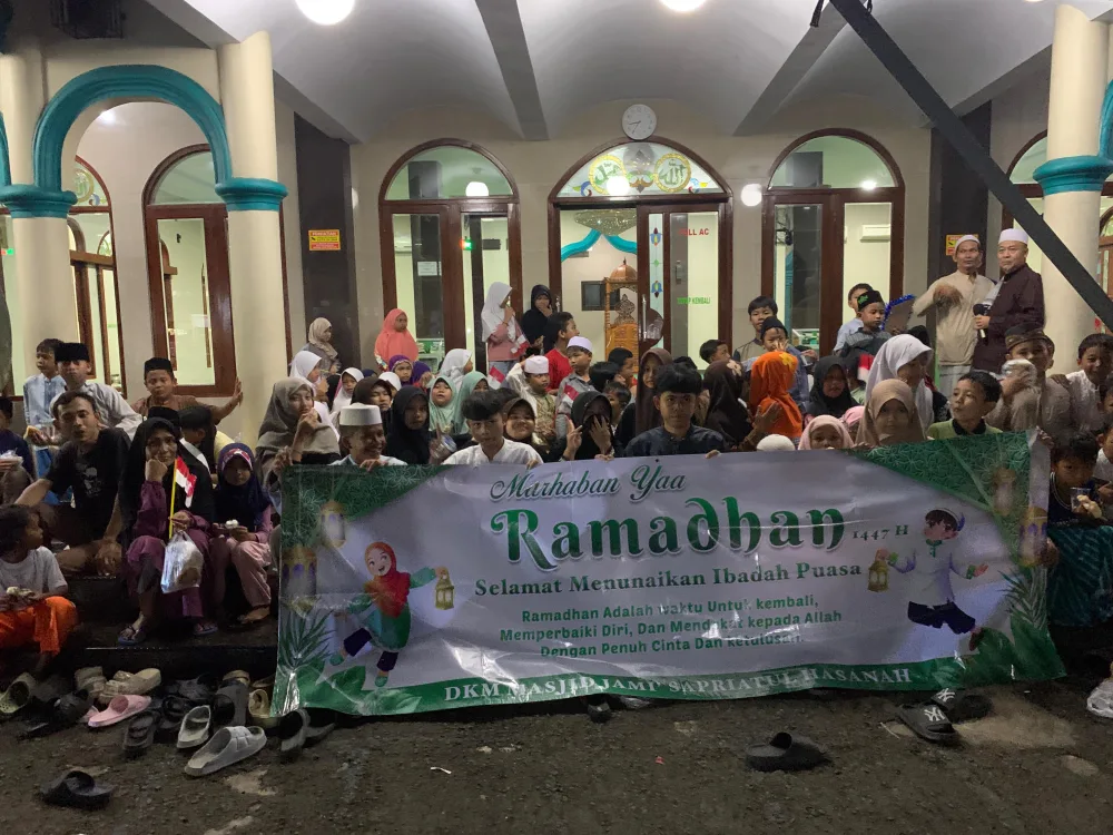 DKM Sapriatul Hasanah Selenggarakan Pawai Obor Sambut Ramadhan 1447 H