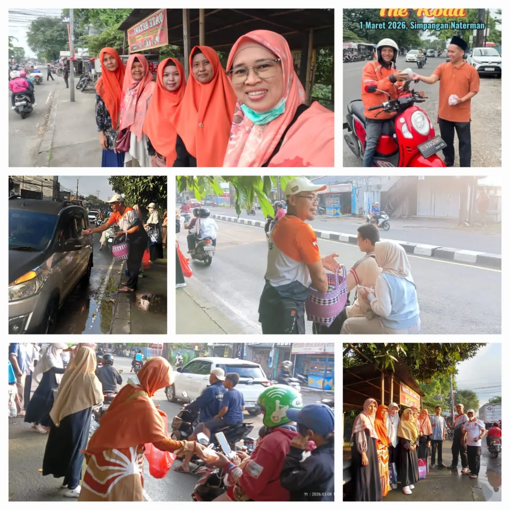 Kader PKS Jatijajar Gelar Takjil On The Road, Berbagi untuk Pengguna Jalan