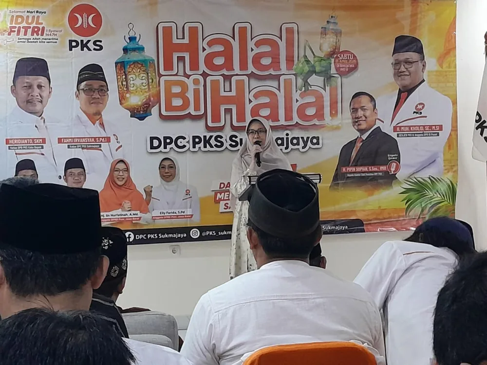 Iin Nur Fatinah Hadiri Halal Bihalal Kader PKS Sukmajaya, Perkuat Soliditas dan Sinergi