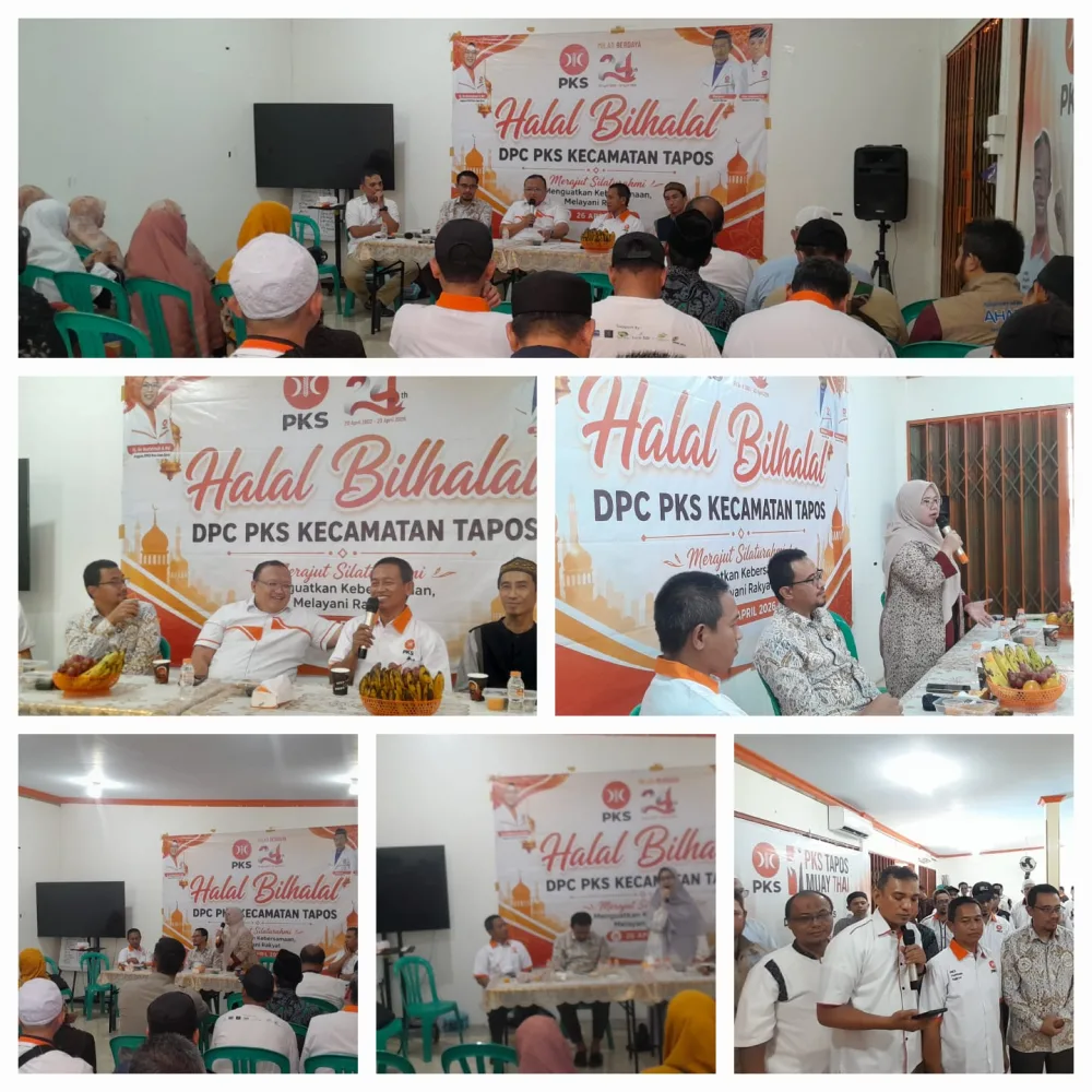 Halal Bihalal DPC PKS Kecamatan Tapos Pererat Silaturahmi dan Perkuat Ketahanan Indonesia