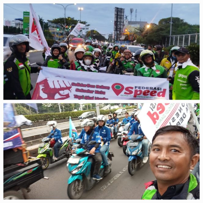 
					Ratusan Ojol FSpeed Depok Meriahkan May Day 2026 di Monas, Presiden Sampaikan Kabar Baik untuk Driver Online