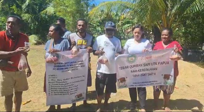 
					DenbagusTV dan BKMM-DMI Pancoran Mas Salurkan Qurban untuk Masyarakat Pelosok Papua (Muallaf & Minus)
