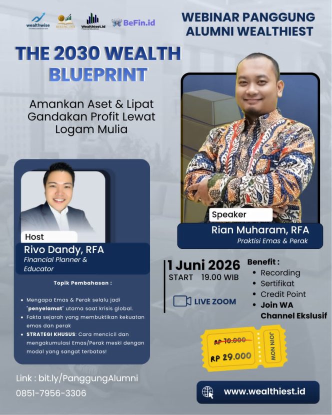 
					Krisis Ekonomi Menuju 2030, Befin.id Gelar Webinar Strategi Amankan Aset dengan Emas dan Perak