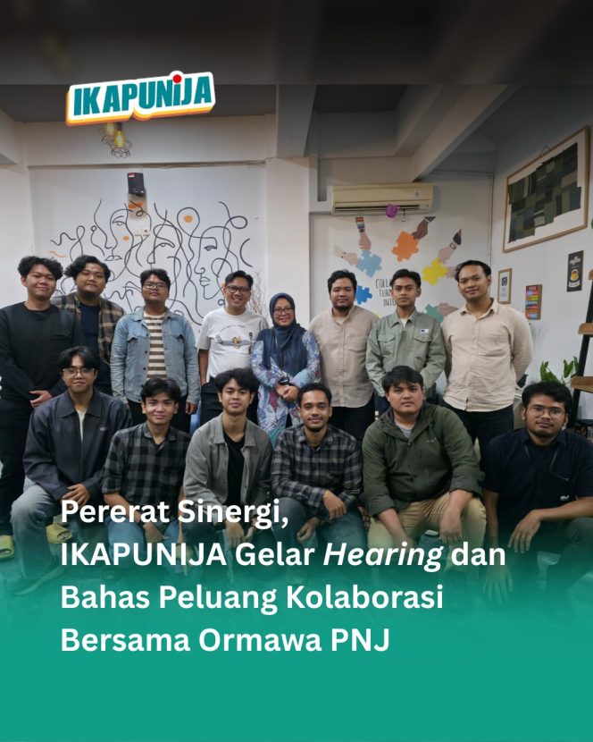 
					Pererat Sinergi, IKAPUNIJA Gelar Hearing dan Bahas Peluang Kolaborasi Bersama Ormawa PNJ