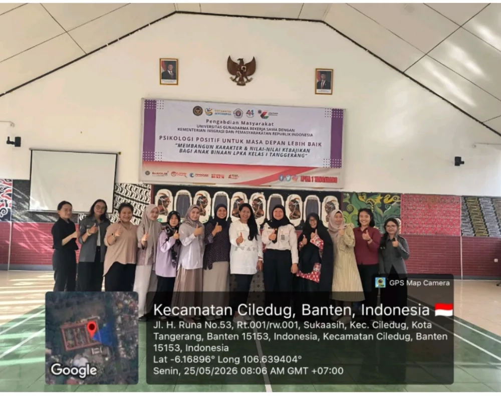 Pengabdian Masyarakat Universitas Gunadarma Gelar Psikoedukasi Pemaafan bagi Anak Binaan LPKA Tangerang