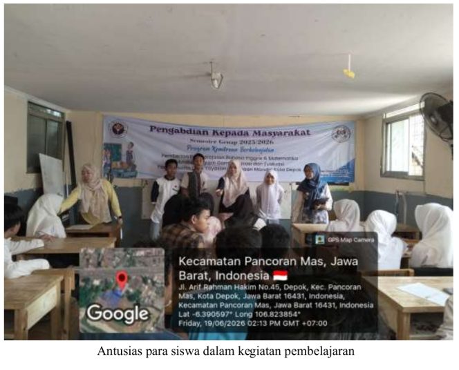 
					PENGABDIAN KEPADA MASYARAKAT  PEMBERIAN PELATIHAN INTERACTIVE ENGLISH SPEAKING GAMES PADA SISWA YAYASAN BINA INSAN MANDIRI DEPOK