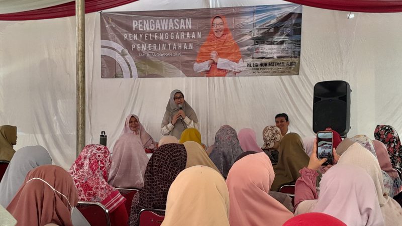 Hj. Iin Nur Fatinah Serap Aspirasi Perempuan Kepala Keluarga dan Masyarakat di Pancoran Mas