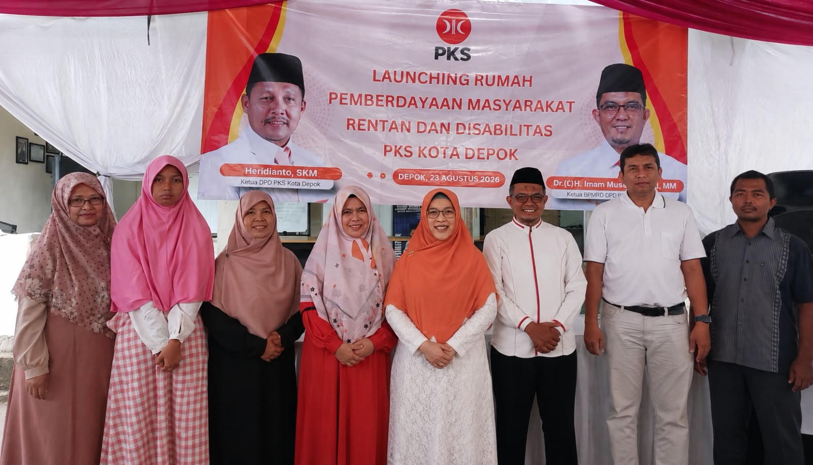 Hj. Iin Nur Fatinah Hadiri Launching Rumah Pemberdayaan Masyarakat Rentan dan Disabilitas PKS Depok