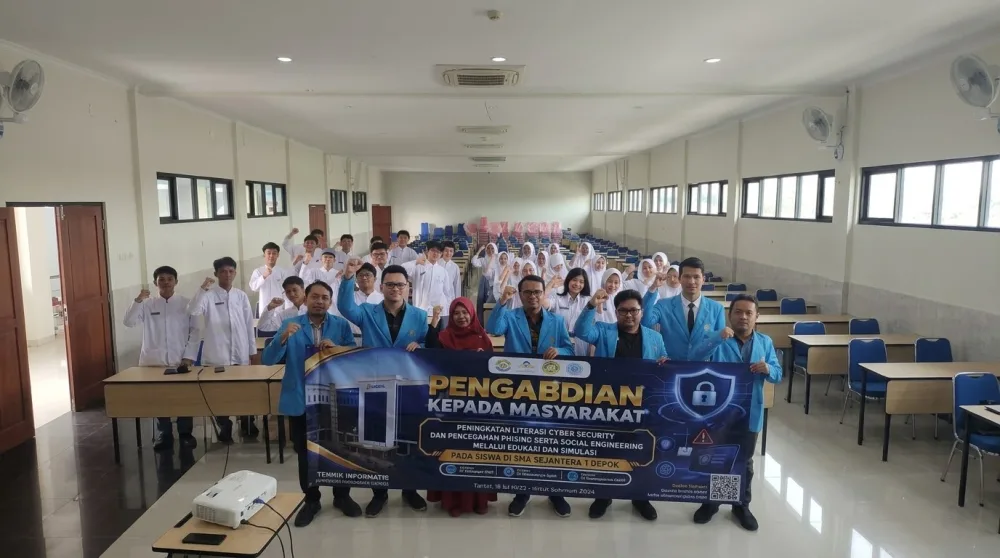 Lewat Simulasi Phishing, Mahasiswa S2 Unpam Latih Siswa SMA Sejahtera 1 Depok Waspadai Penipuan Daring