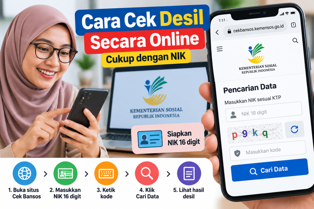 Cara Cek Desil dengan NIK Secara Online, Bisa Dilakukan Lewat HP